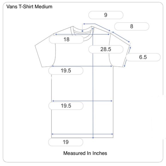 Van's Men's T-Shirt Tee Shirt Short Sleeve Varsity Captain Maroon Size Medium - Picture 8 of 8